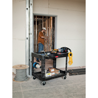 Heavy Duty Utility Cart - 4500-88, 2 Tiers, 17-1/8" x 33-1/4" x 39", 500 lbs. Capacity ML448 | Brunswick Fyr & Safety