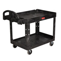 Heavy Duty Utility Cart - 4520-88, 2 Tiers, 25-1/4" x 39" x 44", 500 lbs. Capacity ML450 | Brunswick Fyr & Safety