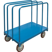 Single Level Rails Heavy-Duty Panel Mover Truck, 48" x 30" x 45", 2500 lbs. Capacity Brunswick Fyr & Safety