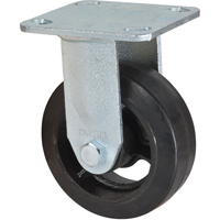 Mold-on Caster, Rigid, 5" (127 mm), Rubber, 440 lbs. (199 kg.) Brunswick Fyr & Safety