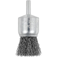 Shaft Mounted Crimped End Brush, 1", 0.012" Fill, 1/4" Shank Brunswick Fyr & Safety