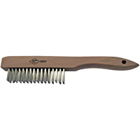 Scratch Brush, Stainless Steel, 4 x 16 Wire Rows Brunswick Fyr & Safety