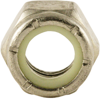 Nylon Lock Nut, 3/8" Dia., Stainless Steel, Coarse Brunswick Fyr & Safety