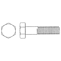 Hex Cap Screw, 3/4"-10 Dia., 4" L, Yellow Zinc, Coarse, Grade 8 Brunswick Fyr & Safety