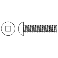 Vis mécaniques à tête ronde