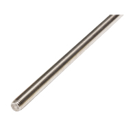 Threaded Rod, 1/4"-20, 36" L, Stainless Steel, Grade 18-8 Grade MMT209 | Brunswick Fyr & Safety