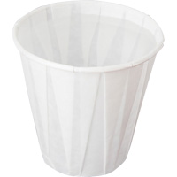 Pleated Cup, Paper, 5 oz., White MMT414 | Brunswick Fyr & Safety