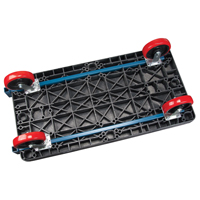 Plastic Platform Truck, 48" L x 24" W, 2500 lbs. Cap., Polyurethane Wheels Brunswick Fyr & Safety