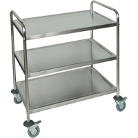 Chariot &agrave; tablettes, 3 Tiers, 21" la x 37" h x 23-1/2" p, Capacit&eacute; 200 lb Brunswick Fyr & Safety