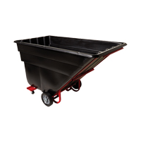 Tilt Truck, Polyethylene, 1-1/2 cu. yd., 1200 lbs. Load Capacity Brunswick Fyr & Safety