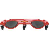 Socle roulant pour les genoux, Plastique, Rouge, Capacit&eacute; 350 lb Brunswick Fyr & Safety