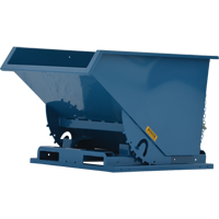 Self-Dumping Hopper, Steel, 3/4 cu.yd., Blue MN956 | Brunswick Fyr & Safety