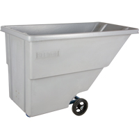 Tilt Truck, Polyethylene, 0.625 cu. yd., 500 lbs. Load Capacity Brunswick Fyr & Safety