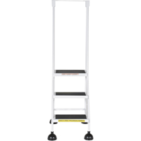 Stop-Step Ladders, 3 Steps, 16" Step Width, 28-11/16" Platform Height, Steel MO021 | Brunswick Fyr & Safety
