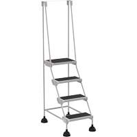 Stop-Step Ladders, 4 Steps, 16" Step Width, 38-3/16" Platform Height, Steel MO022 | Brunswick Fyr & Safety