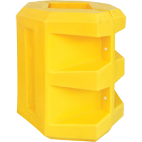 Short Column Protector, 6" x 6" Inside Opening, 24" L x 24" W x 24" H, Yellow Brunswick Fyr & Safety