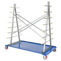 A-Frame Bar & Pipe Cart, Steel, 36-3/4" W x 73-3/4" D x 72-1/2" H, 2000 lbs. Capacity MO514 | Brunswick Fyr & Safety