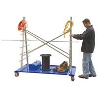 A-Frame Bar & Pipe Cart, Steel, 36-3/4" W x 73-3/4" D x 72-1/2" H, 2000 lbs. Capacity MO514 | Brunswick Fyr & Safety