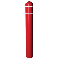 Enveloppe lisse pour butoir avec bandes r&eacute;fl&eacute;chissantes, 4" dia. x 56" l, Rouge Brunswick Fyr & Safety