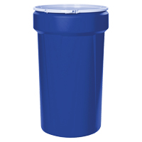 Nestable Polyethylene Drum, 55 US gal (45 imp. gal.), Open Top, Blue MO764 | Brunswick Fyr & Safety