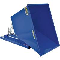 Self-Dumping Hopper, Steel, 1 cu.yd., Blue Brunswick Fyr & Safety