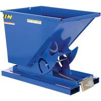 Self-Dumping Hopper, Steel, 1/2 cu.yd., Blue MO920 | Brunswick Fyr & Safety