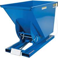 Self-Dumping Hopper, Steel, 3/4 cu.yd., Blue MO921 | Brunswick Fyr & Safety