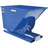 Self-Dumping Hopper, Steel, 1 cu.yd., Blue MO922 | Brunswick Fyr & Safety