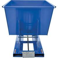 Self-Dumping Hopper, Steel, 1 cu.yd., Blue MO922 | Brunswick Fyr & Safety