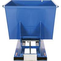 Self-Dumping Hopper, Steel, 1-1/2 cu.yd., Blue MO923 | Brunswick Fyr & Safety