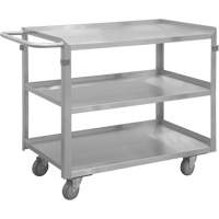 Industrial Grade Shelf Cart, 3 Tiers, 16-3/4" W x 34" H x 30-7/16" D, 600 lbs. Capacity Brunswick Fyr & Safety
