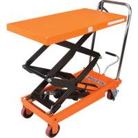 Hydraulic Scissor Lift Table, 35-3/4" L x 19-3/4" W, Steel, 770 lbs. Capacity MP007 | Brunswick Fyr & Safety