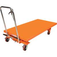 Hydraulic Scissor Lift Table, 63" L x 31-1/2" W, Steel, 1100 lbs. Capacity MP009 | Brunswick Fyr & Safety