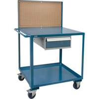 Mobile Service Cart, 2 Tiers, 24" W x 57" H x 40" D, 1200 lbs. Capacity Brunswick Fyr & Safety