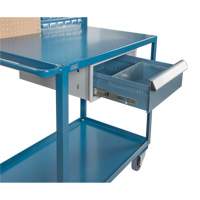 Mobile Service Cart, 2 Tiers, 24" W x 57" H x 40" D, 1200 lbs. Capacity Brunswick Fyr & Safety