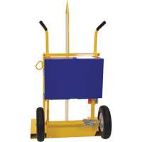 Welding Cylinder Torch Cart, Foam-Filled Wheels, 24" W x 19-1/2" L Base, 500 lbs. MP114 | Brunswick Fyr & Safety