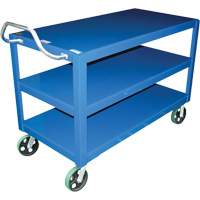 Ergo-Handle Cart, 4000 lbs. Capacity, Steel, 24-1/2" W x 41" H x 54-7/8" D, Lip Down MP119 | Brunswick Fyr & Safety