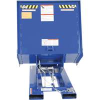 Open Sided Hopper, Steel, 1 cu.yd., Blue Brunswick Fyr & Safety
