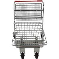 Nestable Wire Cart, Steel, 28-3/4" x 37-1/16" x 59-5/8", 275 lbs. Capacity MP135 | Brunswick Fyr & Safety