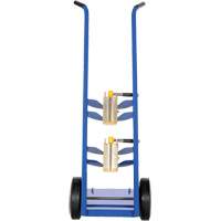 Magnetic Cylinder Hand Truck, Rubber Wheels, 12" W x 5" L Base, 350 lbs. MP137 | Brunswick Fyr & Safety