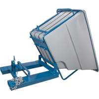 Conteneurs autobasculeurs, Poly&eacute;thyl&egrave;ne, 1-1/10 vg(3), Gris Brunswick Fyr & Safety