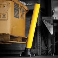 SlowStop<sup>®</sup> Drilled Flexible Rebounding Bollards, Steel, 42" H x 6" W, Yellow MP187 | Brunswick Fyr & Safety
