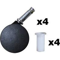 Sturdy Chair High Chair Caster Kit Brunswick Fyr & Safety