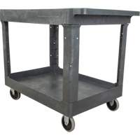 Chariot utilitaire pour l'entretien, 2 tiers, 24-5/8" x 32-1/2" x 40", Capacit&eacute; 550 lb Brunswick Fyr & Safety