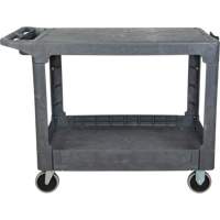 Chariot utilitaire pour l'entretien avec tablette plate, 2 tiers, 25-1/4" x 32-1/4" x 44", Capacit&eacute; 550 lb Brunswick Fyr & Safety