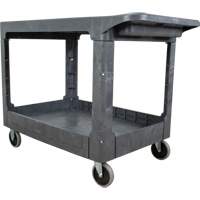 Chariot utilitaire pour l'entretien avec tablette plate, 2 tiers, 25-1/4" x 32-1/4" x 44", Capacit&eacute; 550 lb Brunswick Fyr & Safety