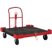 Towable Pallet Cart, 54-1/2" L x 51" W, 2500 lbs. Cap., Polyolefin Wheels Brunswick Fyr & Safety
