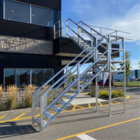 3-5 Step Telescopic Aluminum Smart Stairs Brunswick Fyr & Safety