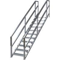 SmartStairs™ 11-16 Steps Modular Construction Stair System, 120" H x MP921 | Brunswick Fyr & Safety
