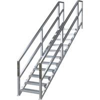 SmartStairs™ 11-16 Steps Modular Construction Stair System, 120" H x MP921 | Brunswick Fyr & Safety